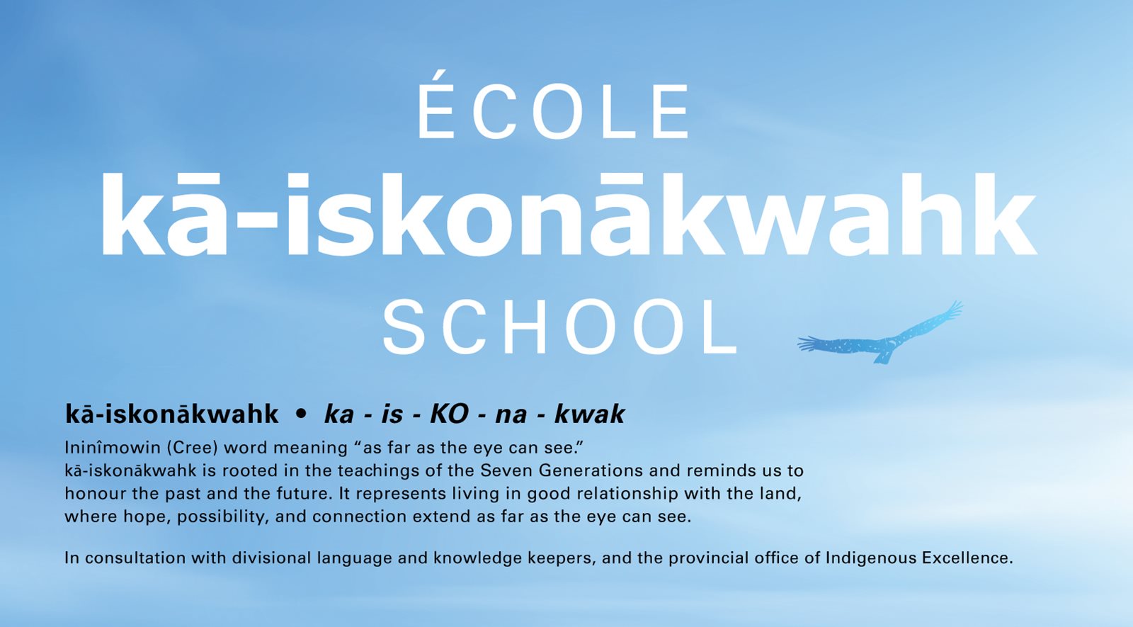 Ecole ka-iskonakwahk School graphic